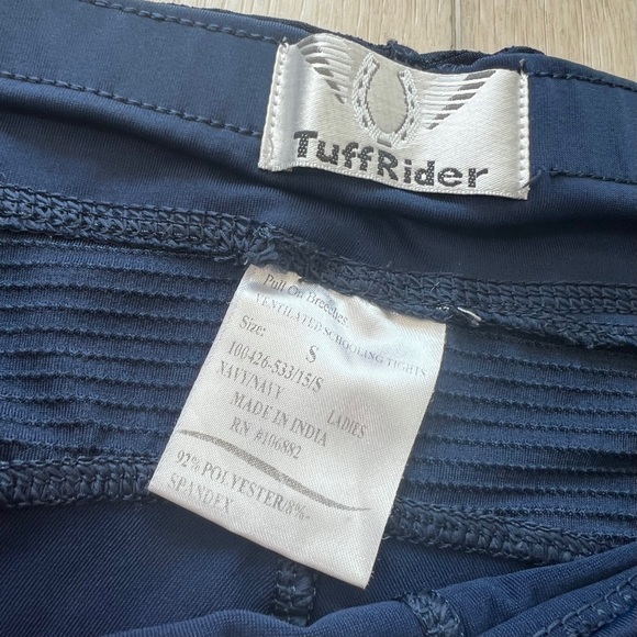 EUC TuffRider Ventilated Schooling Tights Pull On Breeches - Picture 2 of 4